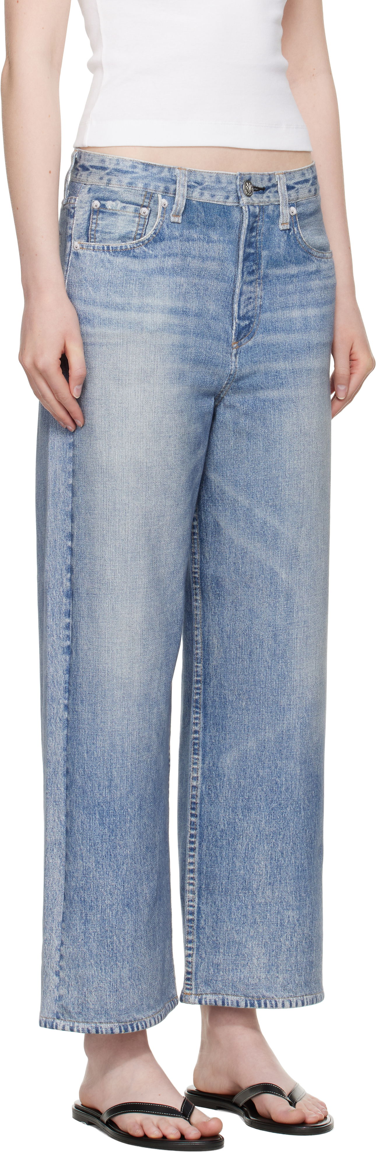 Jeans rag & bone rag & bone Miramar Andi Wide Leg Jeans Blå | WCW25P70028202, 1