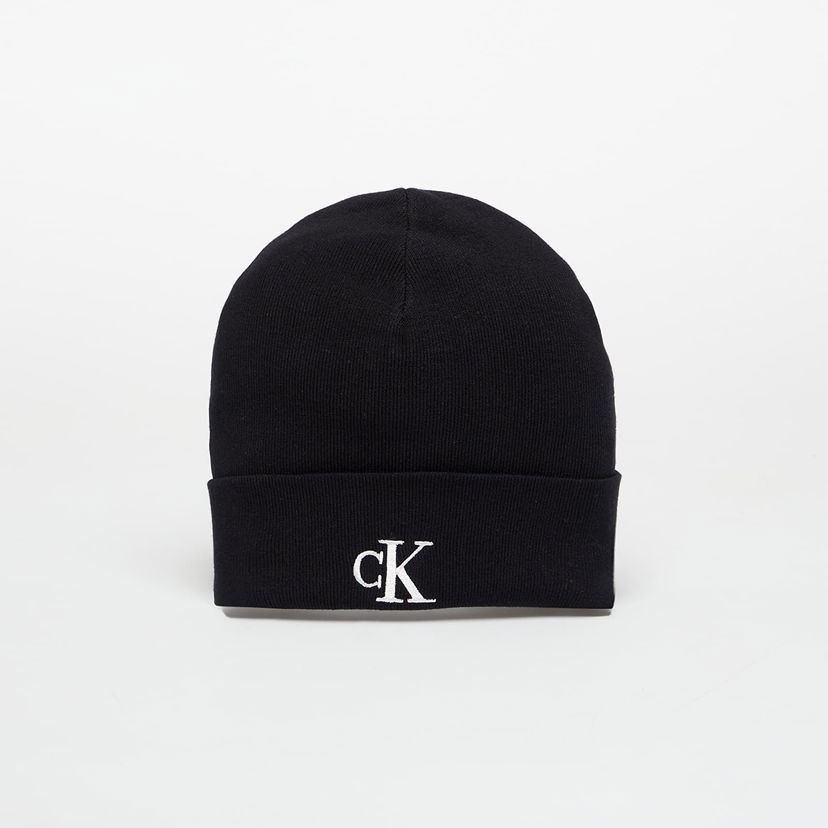 Beanie CALVIN KLEIN Calvin Klein Fine Rib Beanie Sort | LV04D8020G UB1