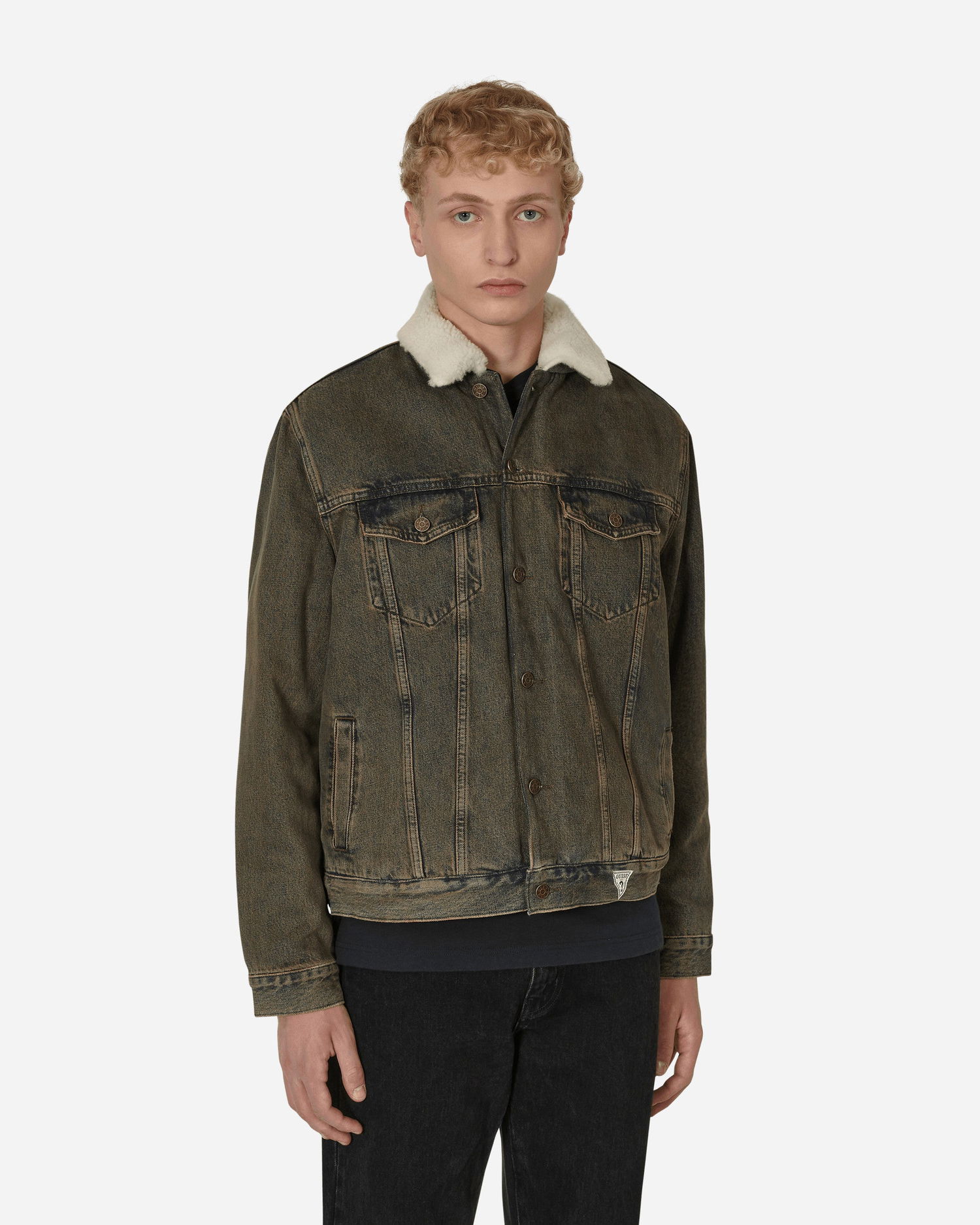 Jakke GUESS Tinted Sherpa Jacket Grøn | M2BN01D4S10 F9JA, 0