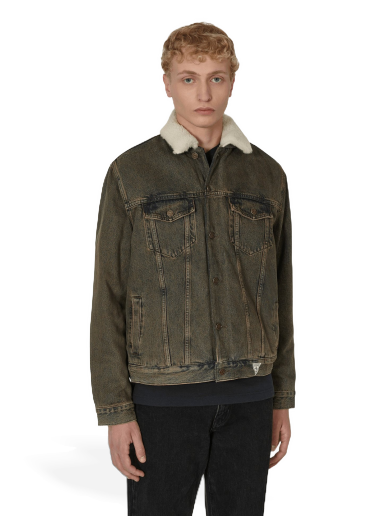 Jakke GUESS Tinted Sherpa Jacket Grøn | M2BN01D4S10 F9JA