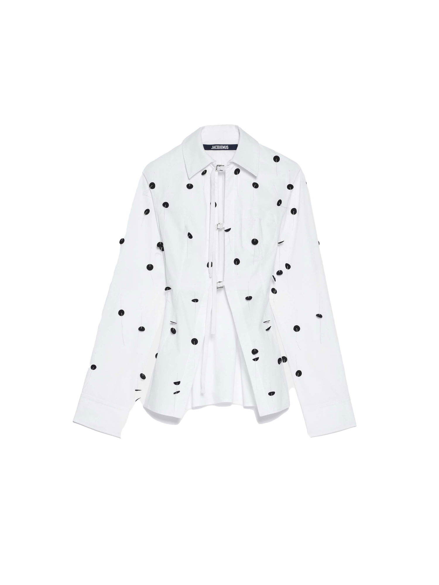 Skjorte Jacquemus La Chemise Lavoir Brodée Shirt Hvid | 233SH048-1454-1EM, 0