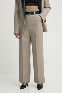 High Waisted Wide Leg Dress Pants