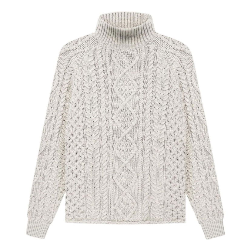 Sweater Fear of God Essentials Knit Turtleneck Grå | FOG-SS22-104