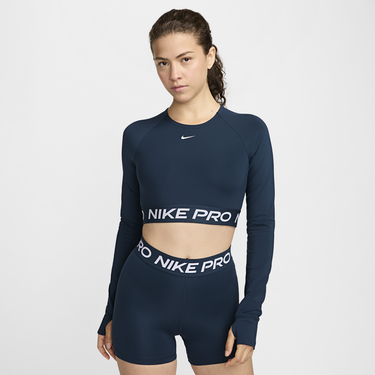Crop top Nike Pro Dri-FIT Crop Mørkeblå | FV5484-478, 4