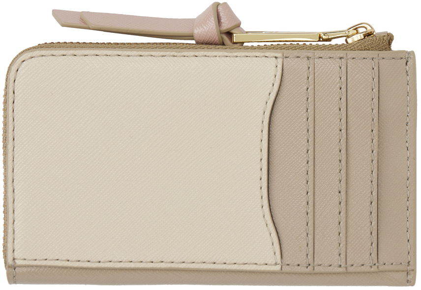 Tegnebog Marc Jacobs Marc Jacobs 'The Utility Snapshot' Top Zip Wallet Beige | 2F3SMP063S07, 1
