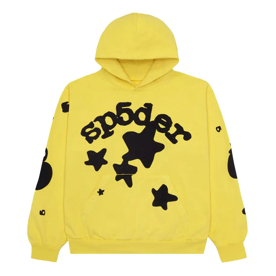 Sweatshirt Sp5der Sp5der Beluga Hoodie Gul | 2406-1SS230106BH-GOLD, 0