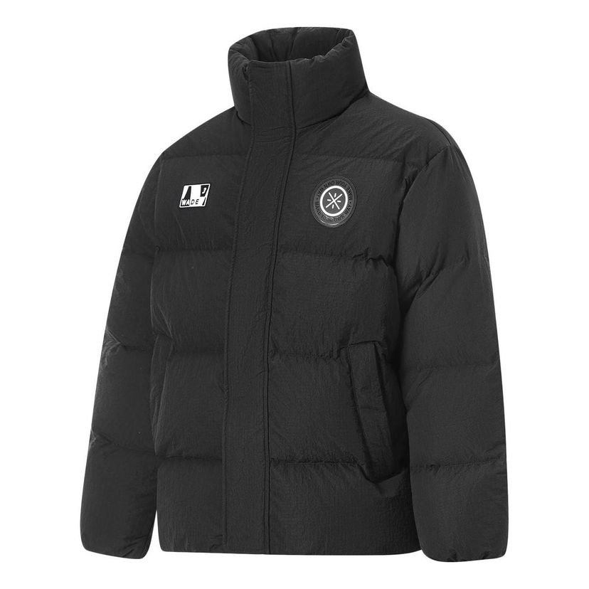Puffer jakke Li-Ning Wade Graphic Short Down Jacket Sort | AYMT153-1