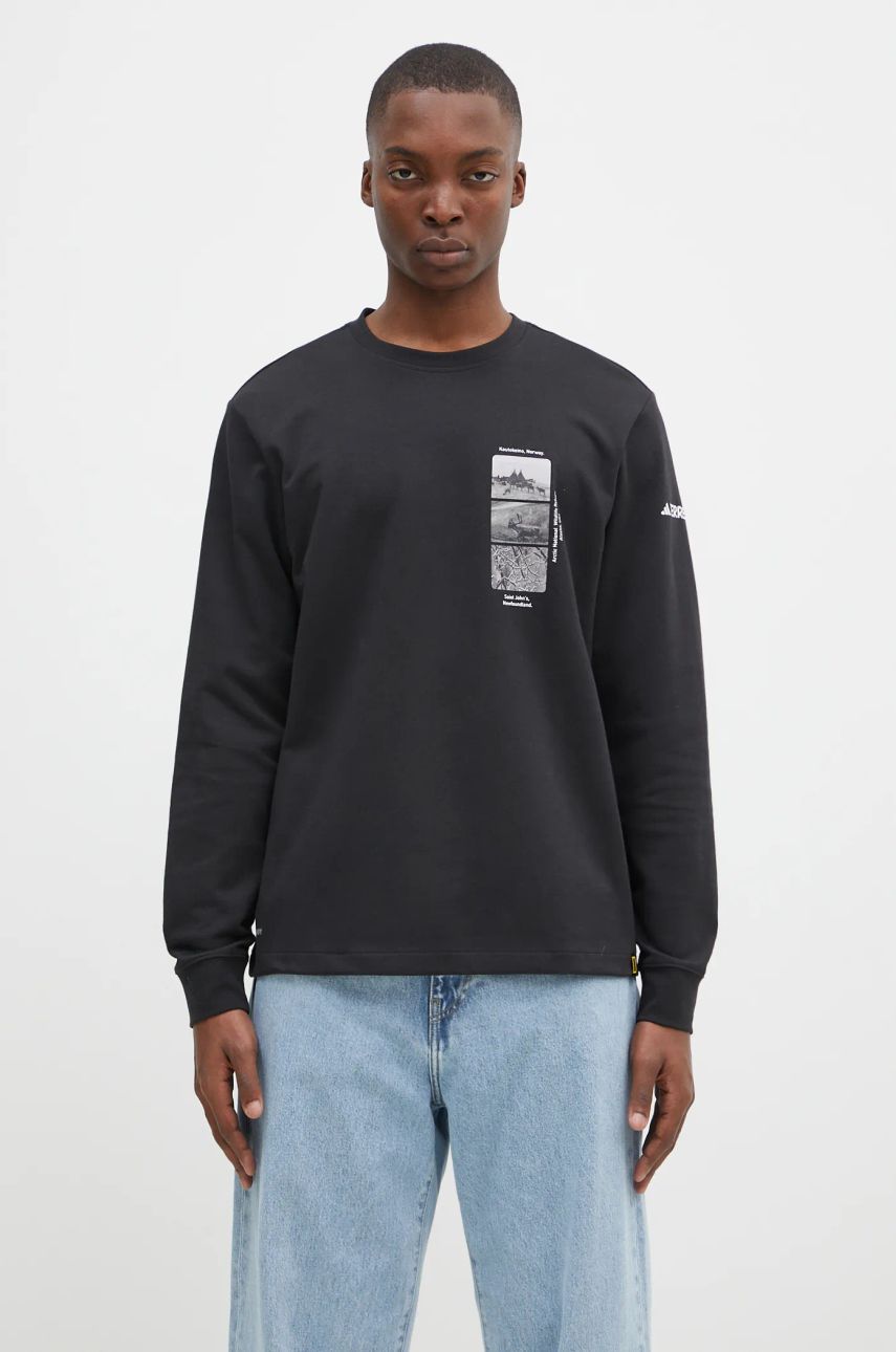 T-shirt adidas Originals National Geographic Unitefit GFX Long Sleeve T-Shirt Sort | IX5613, 0