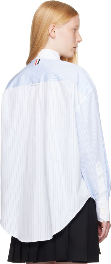 Skjorte Thom Browne Thom Browne Funmix Micro University Striped Shirt Blå | FLL079F-F0917, 2