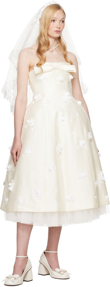 Halskæde SHUSHU/TONG SHUSHU/TONG YVMIN Edition Faux-Pearl Rose Necklace Hvid | 25303WHT00NN, 2