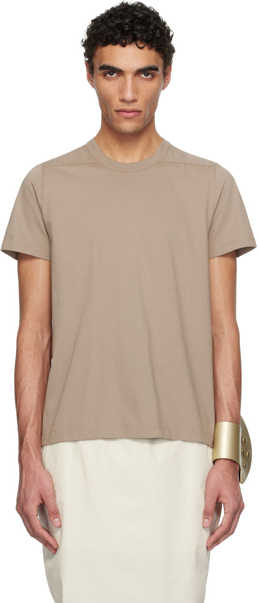 T-shirt Rick Owens Rick Owens Hollywood Level T-Shirt Brun | RU01E5265 JA