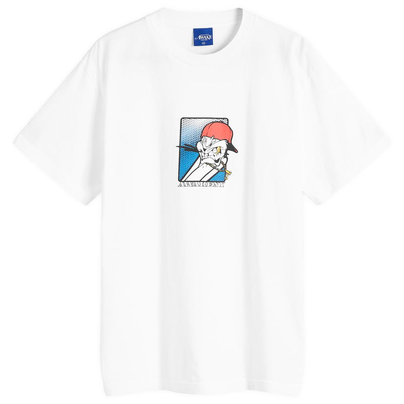 T-shirt Awake NY Bunny T-Shirt With Print Hvid | AWK-FW24-TS305-B-WHT