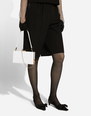Skuldertaske Dolce & Gabbana Dolce & Gabbana Eva Shoulder Bag with Gold Chain Hvid | BB7703A3G1980002, 1