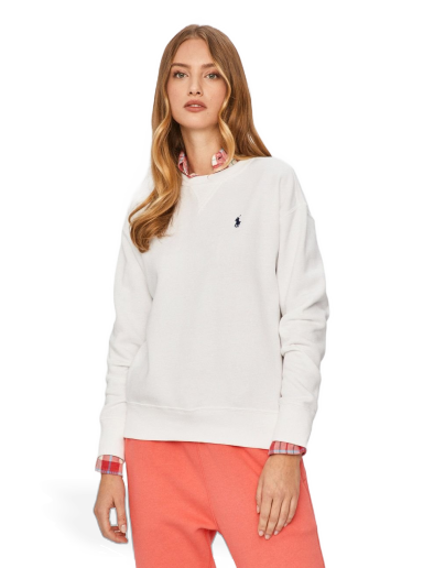 Sweatshirt Polo by Ralph Lauren Embroidery Sweater Hvid | 211794395002