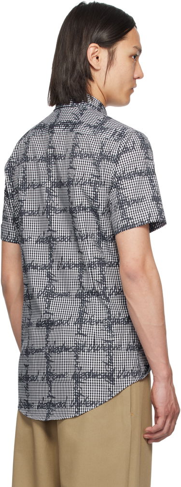 Skjorte Vivienne Westwood Vivienne Westwood Classic Gingham Shirt Sort | 24010004-W011T-, 2