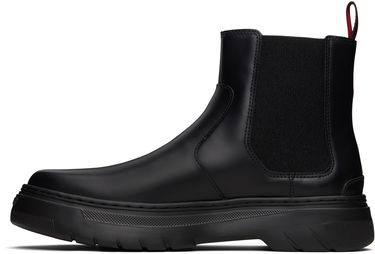 Sneakers og sko BOSS Embossed-Logo Chelsea Boots Sort | 50543764, 2