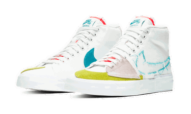 Sneakers og sko Nike Blazer Mid Edge SB ''Orange Aqua'' Hvid | CI3833-101, 2
