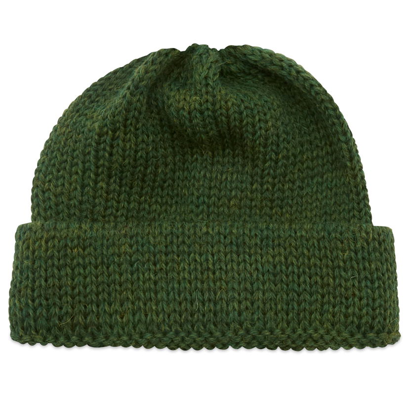 Beanie Universal Works Universal Works Short British Wool Watch Cap Grøn | 33350-GRN