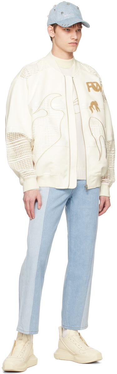 Sweater Feng Chen Wang Feng Chen Wang Distressed Vest Hvid | FUS15KT06, 3