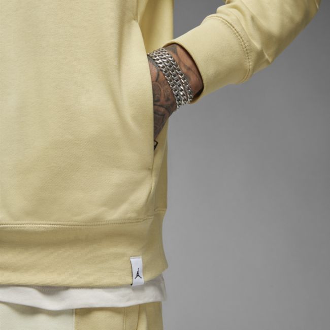 Sweatshirt Jordan ZION Fleece Hoodie Beige | DX6587-783, 1