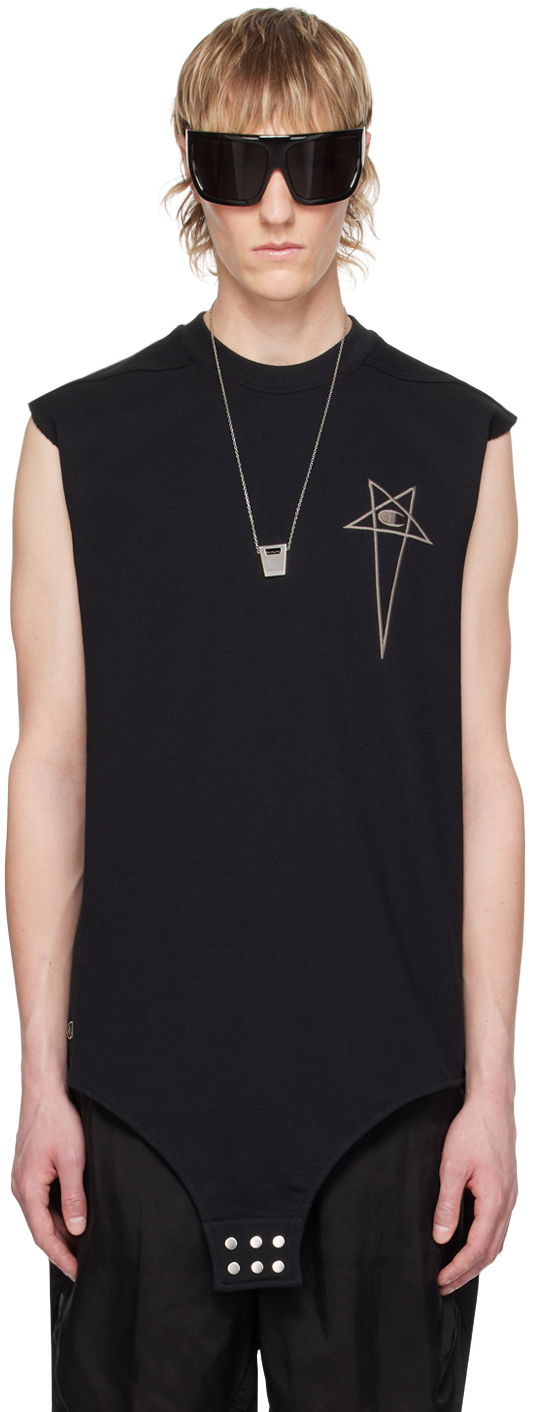 Krop Rick Owens Sleeveless T-Shirt Sort | CM01D9223 CHFE, 0