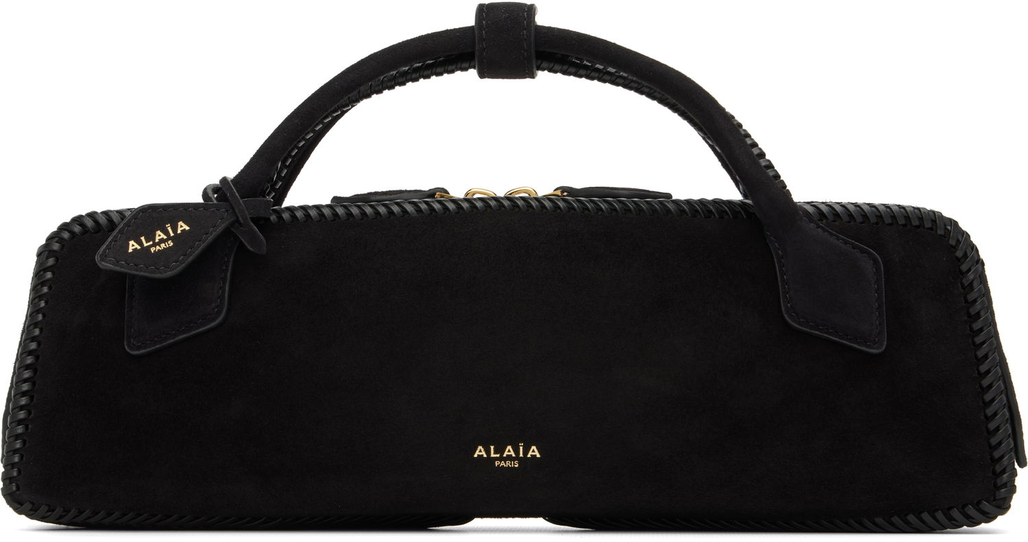 Håndtaske Alaïa ALAÏA 'Le Teckel' Suede Clutch Bag Sort | AA1S06026I068, 0