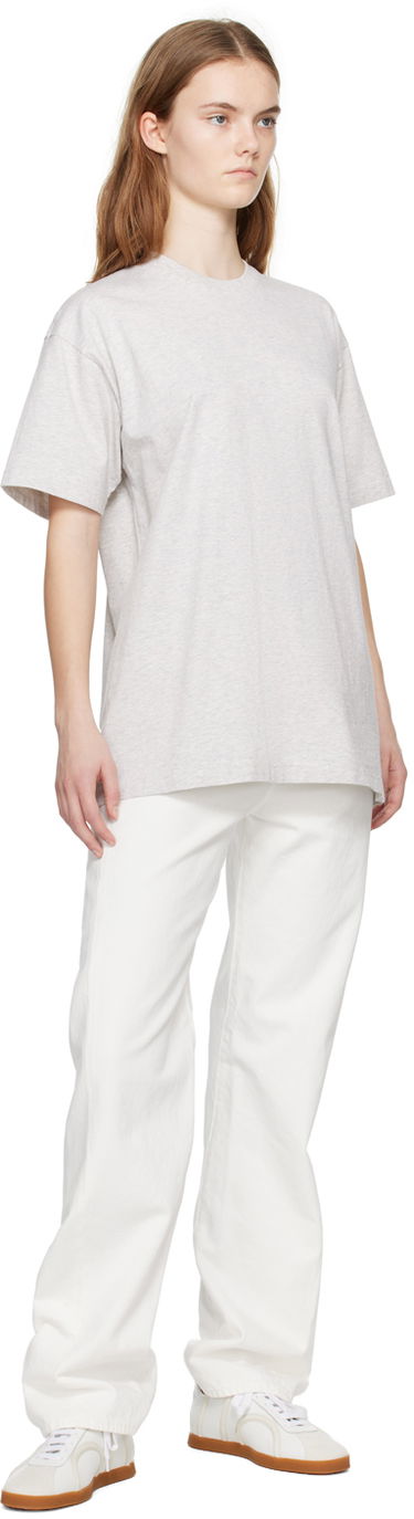 T-shirt TOTEME TOTEME Straight T-Shirt Grå | 234-WRT865-FB0092, 3