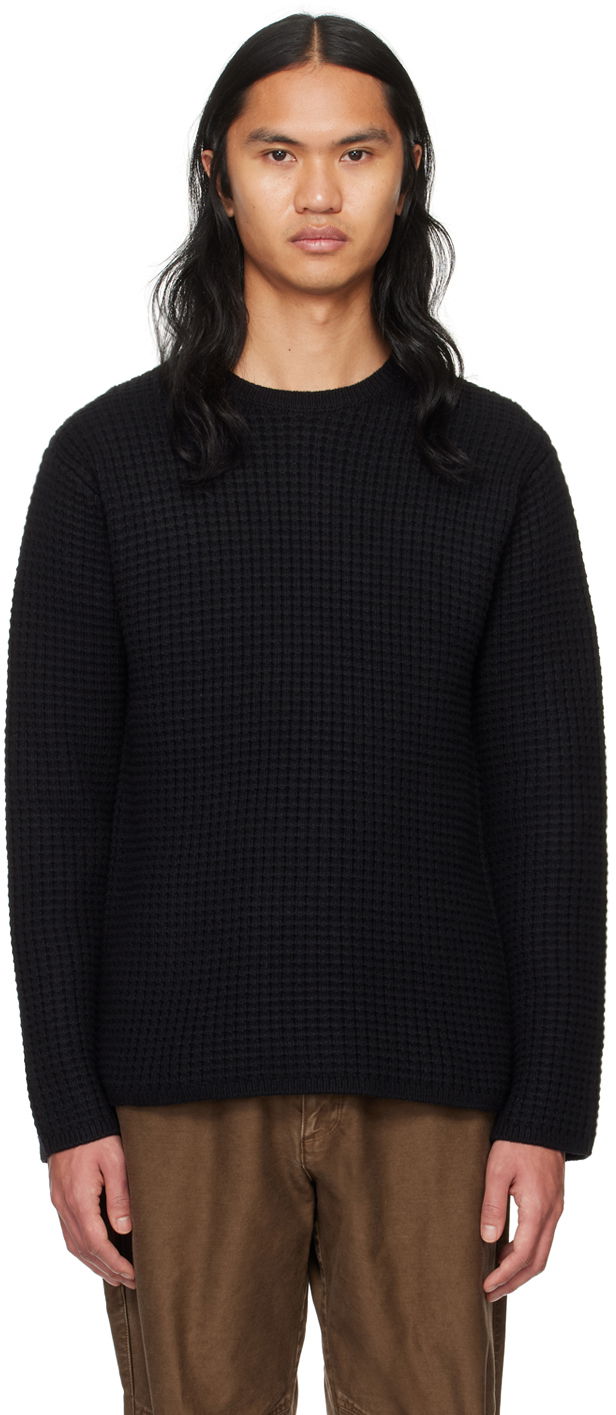 Sweater John Elliott Waffle Sweater Sort | D158P9410A