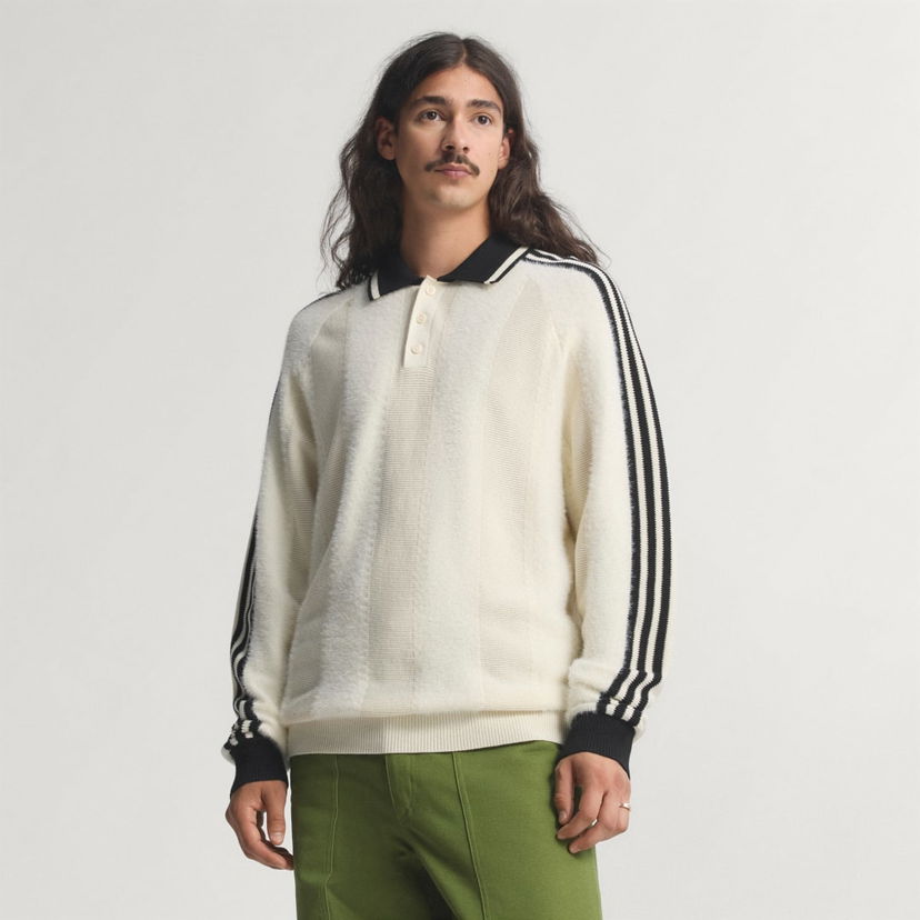 Polo skjorte adidas Performance Knitted Polo Shirt Hvid | JX3836