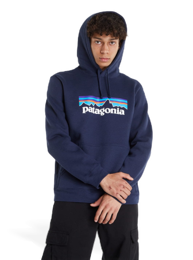 Sweatshirt Patagonia Logo Uprisal Hoody Mørkeblå | 39622
