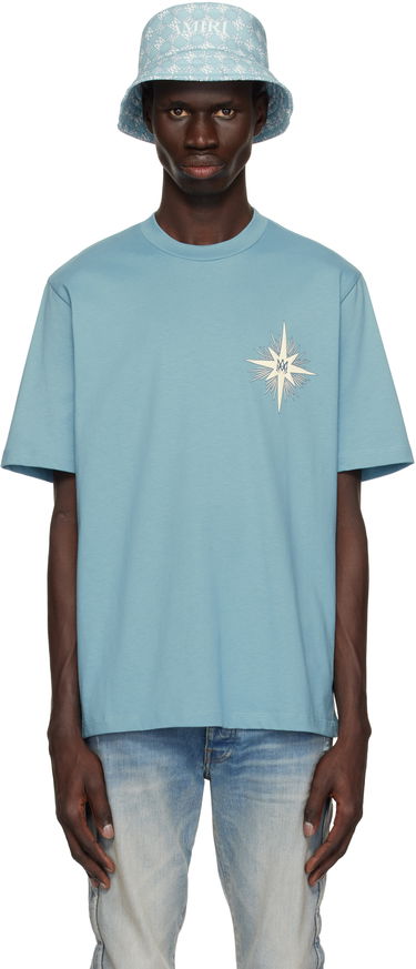 T-shirt AMIRI Amiri Starburst T-Shirt Blå | AMJYTE1171, 0