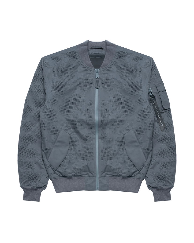Bomberjakke Alpha Industries Alpha Industries Laser Cut Bomber Jacket Grå | 756121-747