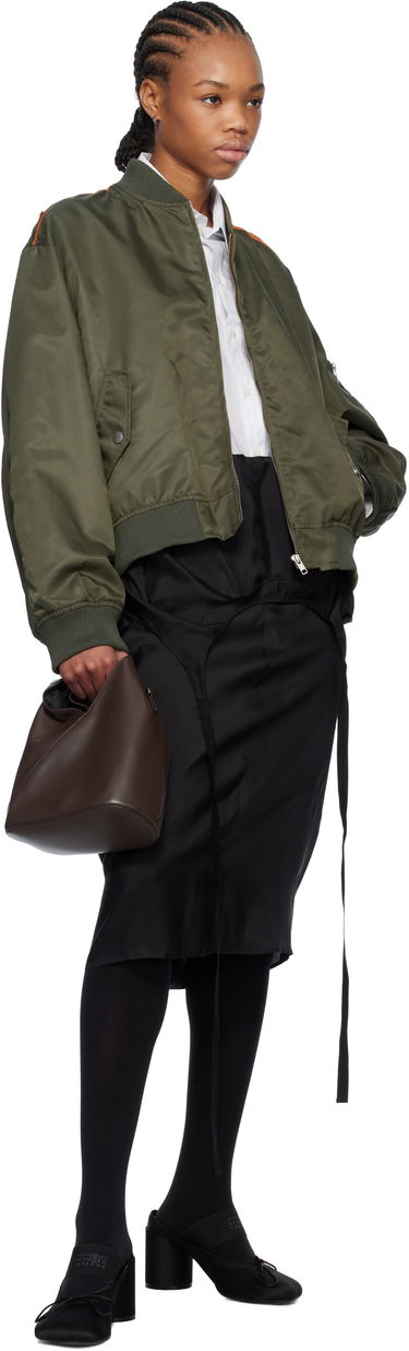 Bomberjakke Maison Margiela MM6 Maison Margiela Spliced Bomber Jacket Grøn | S52AM0315 M35257, 3