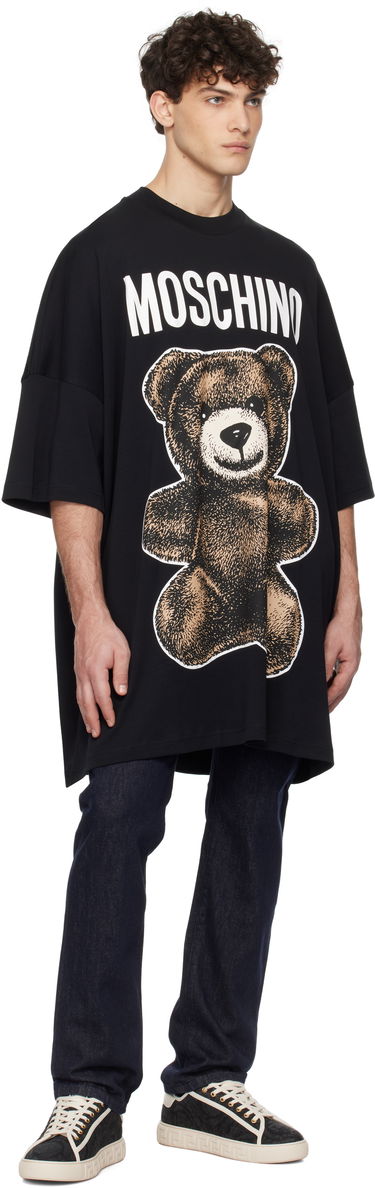 T-shirt Moschino Moschino Oversized Teddy Bear Graphic Tee Sort | 251ZZV071202441555, 3