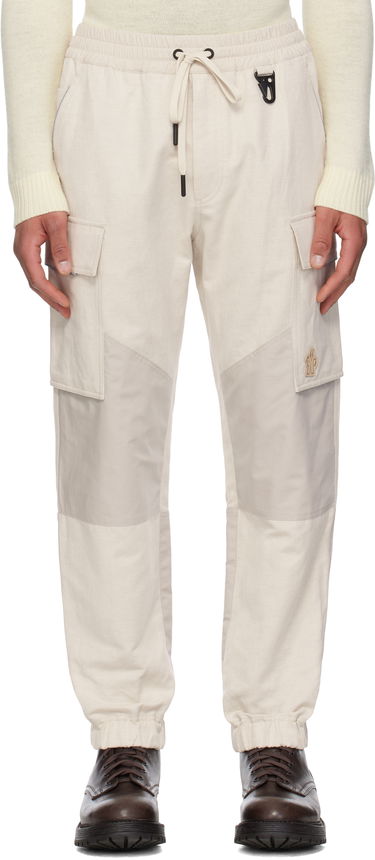 Cargo bukser Moncler Moncler Grenoble x FRGMT Hiroshi Fujiwara Cotton & Linen Jogging Cargo Pants Beige | K10972A00006598C3, 0
