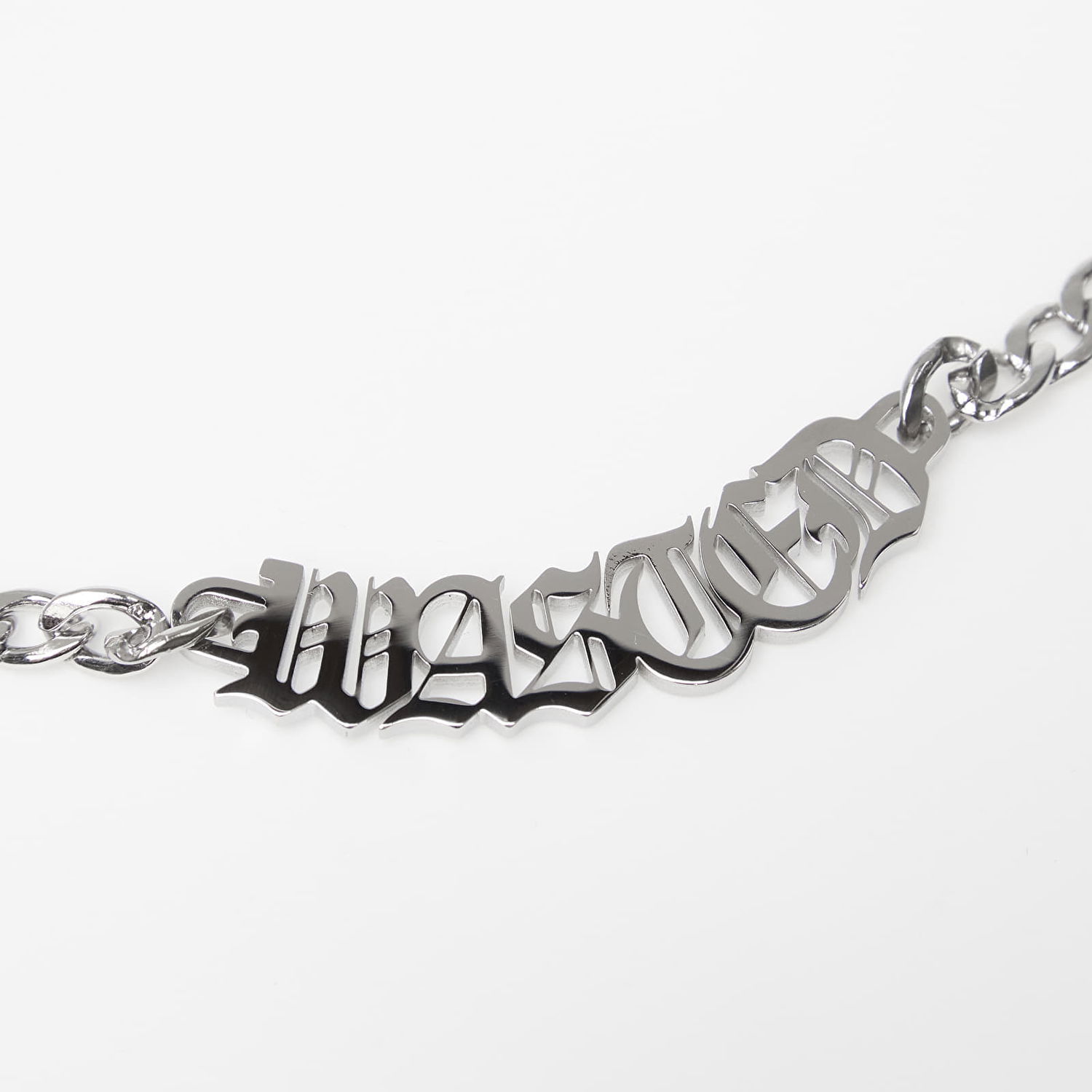 Halskæde Wasted Paris U Legacy WASTED Lettering Chain Necklace Metalisk | WP_000311, 1