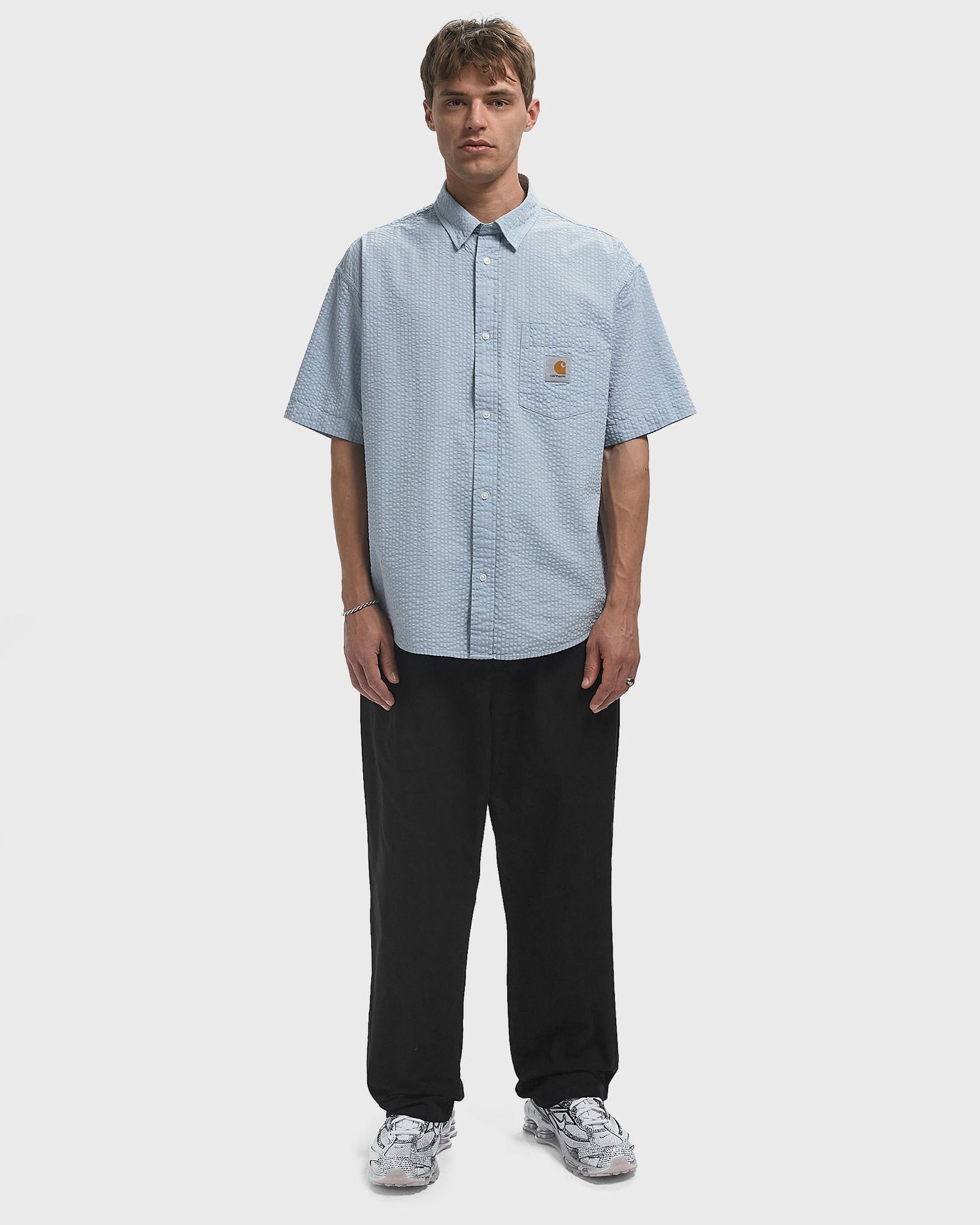 Bukser Carhartt WIP Evan Pleated Cropped Pants Sort | I035563-89.GD, 1
