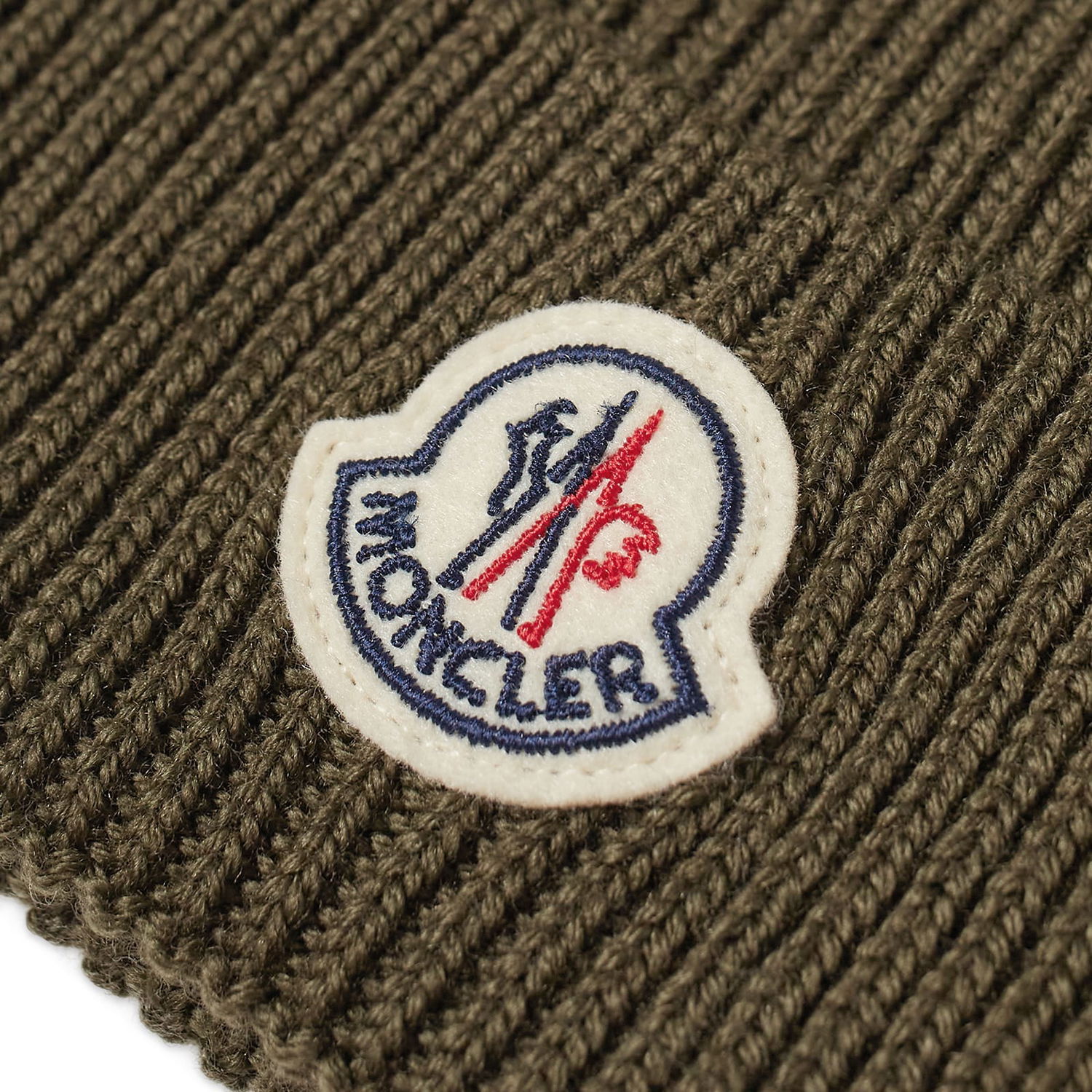 Beanie Moncler Logo Grøn | 3B705-A9342-00-818, 1