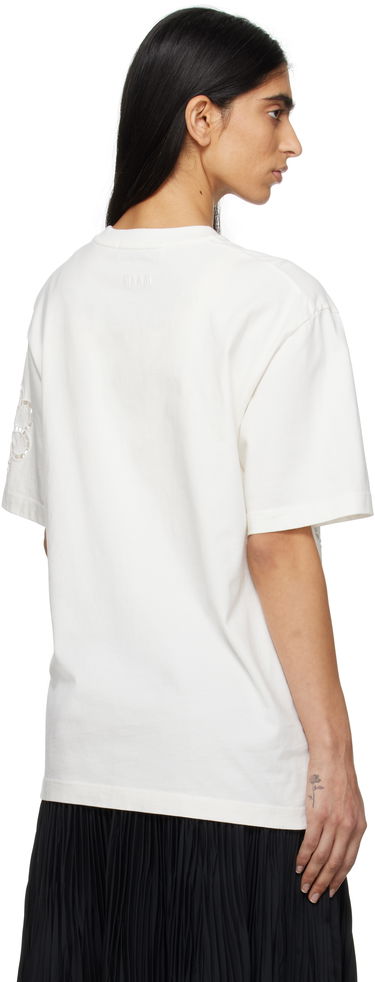 T-shirt MSGM Floral T-Shirt Hvid | 3841MDM128 257091, 2