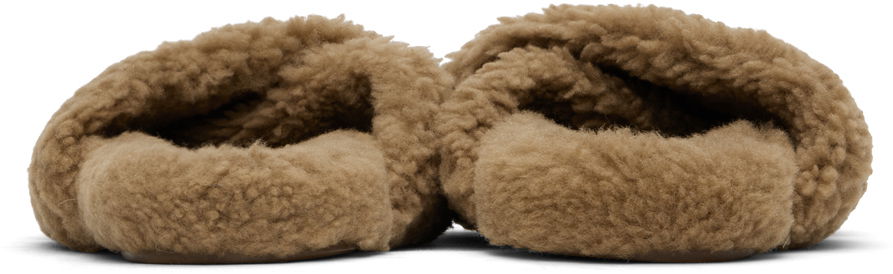Tøj Yves Salomon Yves Salomon Curly Merino Slippers Brun | 25W23WAA162XXMECL, 1