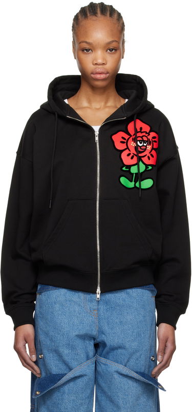 Sweatshirt KENZO Kenzo Paris VERDY Edition Oversized Zip-Up Hoodie Sort | FF52SW1864MF, 0