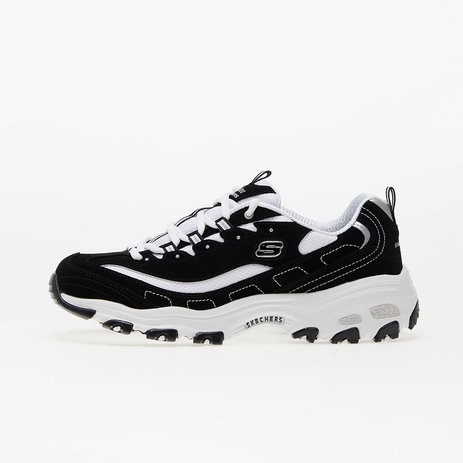 Sneakers og sko Skechers D'Lites Black/ White Sort | 11930 BKW, 0