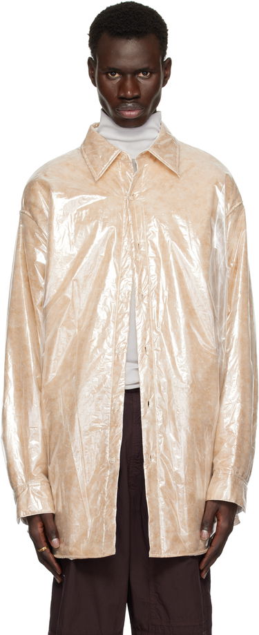 Skjorte Dries Van Noten Dries Van Noten Oversized Puffed Overshirt Beige | 251-020713-1257, 0
