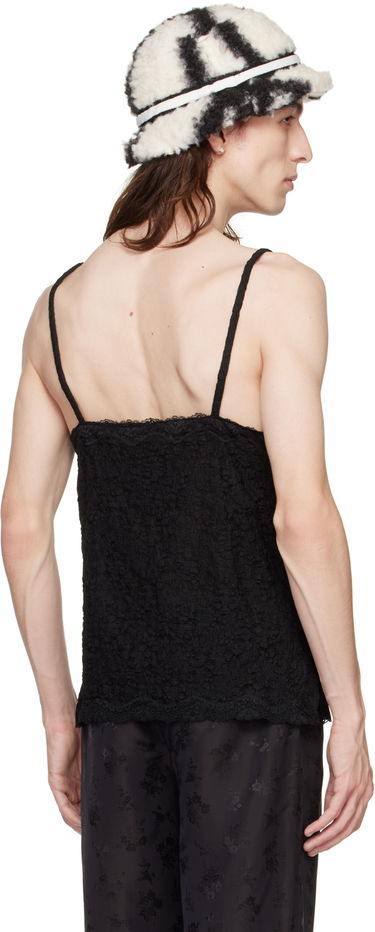 Tanktop Anna Sui Floral Lace Tank Top Sort | M1023J21, 2