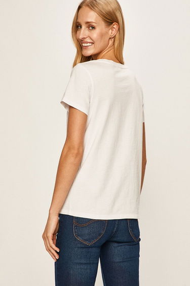 T-shirt Levi's Perfect V Neck Tee Hvid | 85341.0002, 1