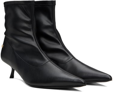 Sneakers og sko Anine Bing Leather Kitten Heel Ankle Boots Sort | A-14-1089-000, 3