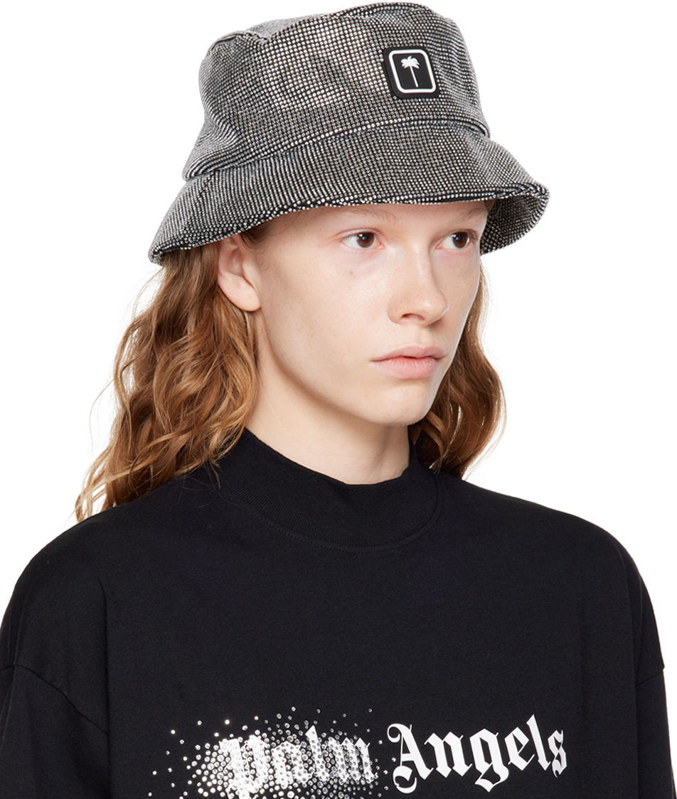 Hat Palm Angels Rhinestone Bucket Hat Sort | PWLA022F22FAB0031072, 1
