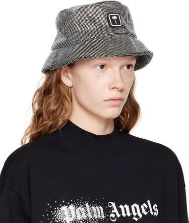 Hat Palm Angels Rhinestone Bucket Hat Sort | PWLA022F22FAB0031072, 1