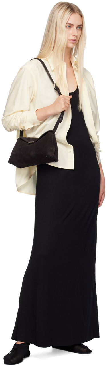 Håndtaske TOTEME TOTEME T-Lock Suede Clutch Sort | 234-WAL944-LE0004, 3