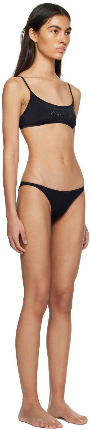 Badetøj Blumarine Rhinestone Bikini Sort | P322D012A, 1